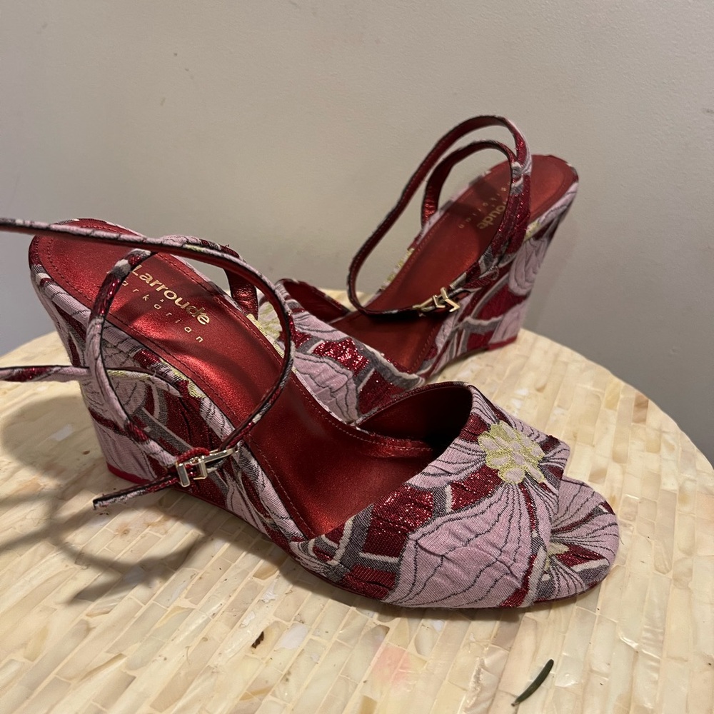 Larroude x Markarian Wedge Sandal 9.5